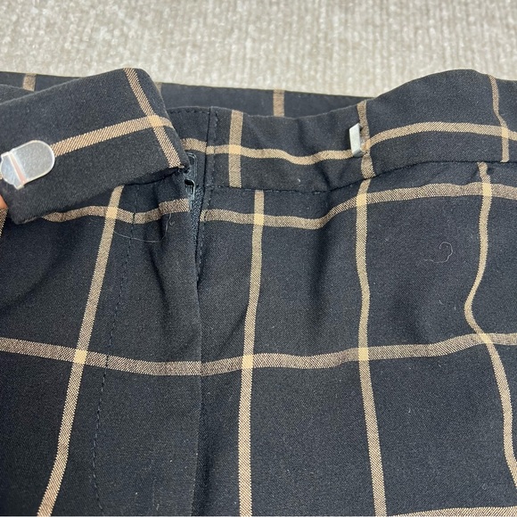 Worthington Modern Fit Plaid Dress Suit Pants Black And Tan Women’s Size 10 - Picture 4 of 9